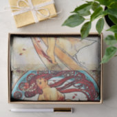 アルフォンスミュシャダンスヴィンテージアールヌーボー絵画ズ 薄葉紙 (ギフト)