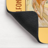 アルフォンスミュシャダンスヴィンテージプリントマウスパッド マウスパッド (コーナー)