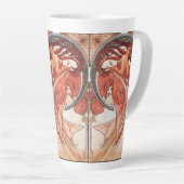 アルフォンスミュシャダンス1898アールヌーボーヴィンテージ カフェラテマグ (右アングル)