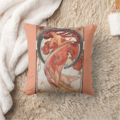 アルフォンスミュシャダンス1898アールヌーボーヴィンテージ クッション (ブランケット)