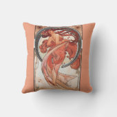 アルフォンスミュシャダンス1898アールヌーボーヴィンテージ クッション (裏面)