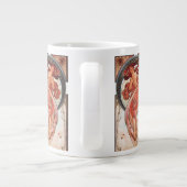 アルフォンスミュシャダンス1898アールヌーボーヴィンテージ ジャンボコーヒーマグカップ (裏面)