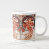 アルフォンスミュシャダンス1898アールヌーボーヴィンテージ ジャンボコーヒーマグカップ (右)