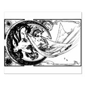 アルフォンスミュシャダンス1898アールヌーボーヴィンテージ ラバースタンプ (インプリント)