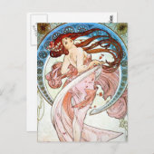 アルフォンスミュシャダンス ポストカード (正面/裏面)