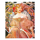 アルフォンスミュシャデイドリームフローラヴィンテージアールヌーボー フォトプリント            (正面)