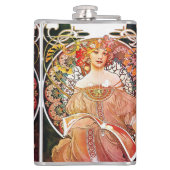 アルフォンスミュシャデイドリームフローラヴィンテージアールヌーボー フラスク (裏面)