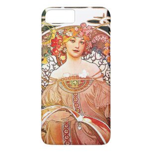 アルフォンスミュシャデイドリームフローラヴィンテージアールヌーボー iPhone 8 PLUS/7 PLUSケース