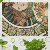 アルフォンスミュシャトラピスチン新しい キッチンタオル (折り畳み)