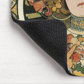 アルフォンスミュシャトラピスチン新しい マウスパッド (コーナー)