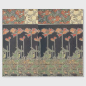 アルフォンスミュシャドキュメントデコラティフズギャラリーHD ラッピングペーパー (フラット)