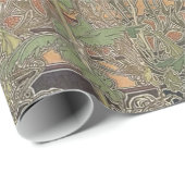 アルフォンスミュシャドキュメントデコラティフズギャラリーHD ラッピングペーパー (ロールコーナー)