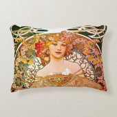 アルフォンスミュシャドリーミング(Reverie) アクセントクッション (正面)