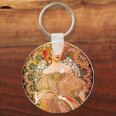 アルフォンスミュシャドリーミング(Reverie) キーホルダー (正面)