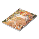 アルフォンスミュシャドリーミング(Reverie) ノートパッド (回転)