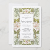 アルフォンスミュシャバラお祝い・オブ・ライフ 招待状 (正面)