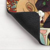 アルフォンスミュシャビエレスデラミューズ マウスパッド (コーナー)