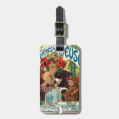 アルフォンスミュシャビエレスデラミューズ ラゲッジタグ (正面縦)