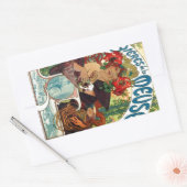 アルフォンスミュシャビエレスデラミューズ 長方形シール (封筒)