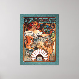 アルフォンスミュシャビスケットLefevre-Utile Speckled From キャンバスプリント