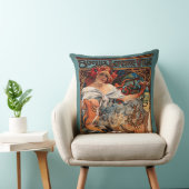 アルフォンスミュシャビスケットLefevre-Utile Speckled From クッション (椅子)