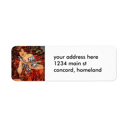 アルフォンスミュシャフェスティータ ラベル (正面)