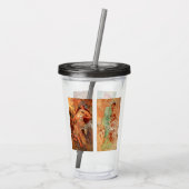 アルフォンスミュシャフォーシーズンズ アクリルタンブラー (裏面)