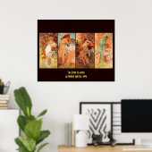 アルフォンスミュシャフォーシーズンズ ポスター (ホームオフィス)