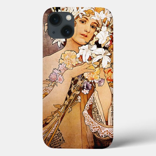 アルフォンスミュシャフラワー Case-Mate iPhoneケース (裏面)