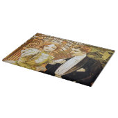 アルフォンスミュシャフリートヴィンテージロマンチックアールヌーボー カッティングボード (角)