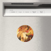 アルフォンスミュシャフルーツマグネット マグネット (インサイチュ (食洗機))