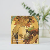 アルフォンスミュシャフルーツ絵画ズ 招待状 (スタンド正面)