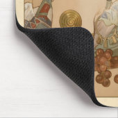 アルフォンスミュシャフルーツCC0160アールヌーボー マウスパッド (コーナー)