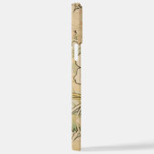 アルフォンスミュシャフローラルパターンアールヌーボー iPhoneケース (右側面)