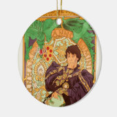 アルフォンスミュシャプリンスアンドドラゴン セラミックオーナメント (左)