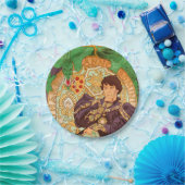 アルフォンスミュシャプリンスアンドドラゴン ペーパープレート (パーティー)