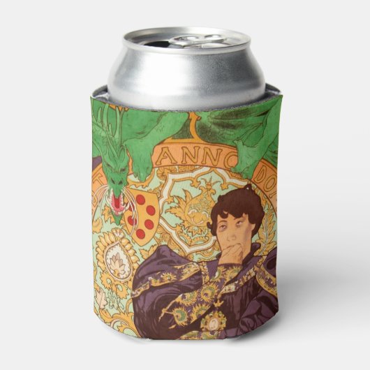 アルフォンスミュシャプリンスアンドドラゴン 缶クーラー (缶正面)