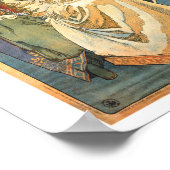 アルフォンスミュシャプリンセスハイアシンヴィンテージポスター1911 ポスター (角)