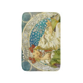 アルフォンスミュシャプリンセスヒヤシンスアールヌーボー バスマット (正面縦)