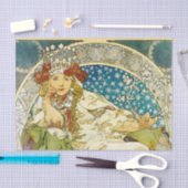 アルフォンスミュシャプリンセスヒヤシンスアールヌーボー 薄葉紙 (クラフト)