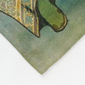 アルフォンスミュシャプリンセスヒヤシンス フリースブランケット (角)