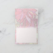 アルフォンスミュシャポインセティアスクリスマスノートカード シーズンカード (内部)