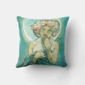 アルフォンスミュシャムーンライトクレアドゥルネアールヌーボー クッション (裏面)