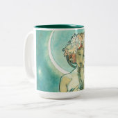 アルフォンスミュシャムーンライトクレアドゥルネアールヌーボー ツートーンマグカップ (正面左)