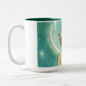 アルフォンスミュシャムーンライトクレアドゥルネアールヌーボー ツートーンマグカップ (左)