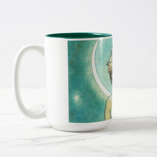 アルフォンスミュシャムーンライトクレアドゥルネアールヌーボー ツートーンマグカップ (左)