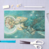 アルフォンスミュシャムーンライトクレアドゥルネアールヌーボー 薄葉紙 (クラフト)