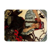 アルフォンスミュシャモラヴィア先生ズコーアマグネット マグネット (横)