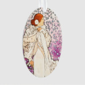 アルフォンスミュシャラダム1896アールヌーボーヴィンテージ オーナメント (正面)