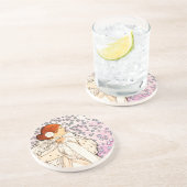 アルフォンスミュシャラダム1896アールヌーボーヴィンテージ コースター (側面)